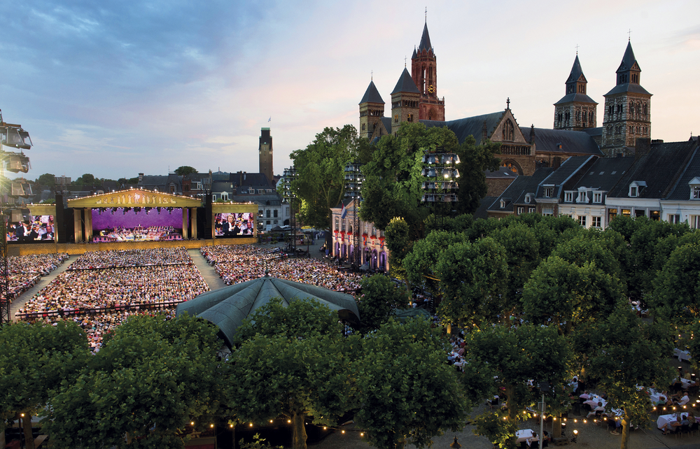 Vrijthof in Maastricht bei einem André Rieu Konzert